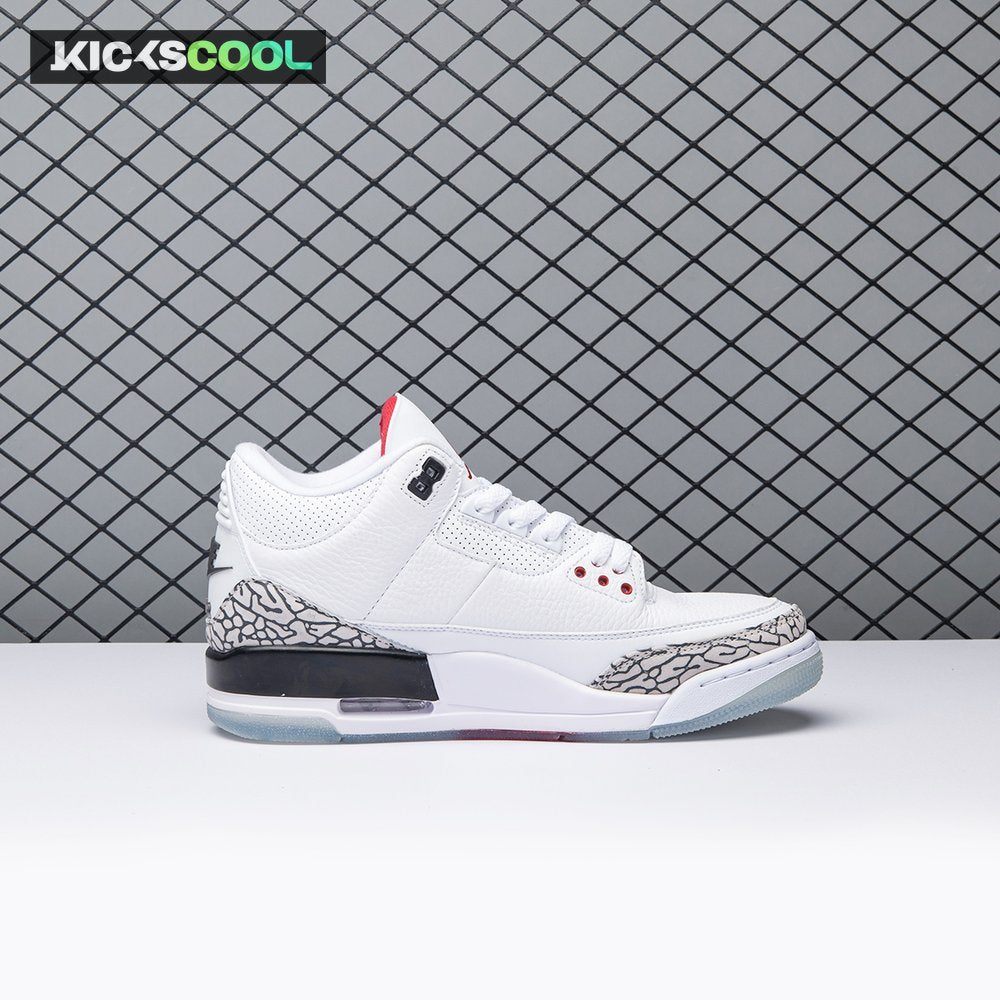 Jordan 3 Retro Free Throw Line White Cement 923096-101 Men's