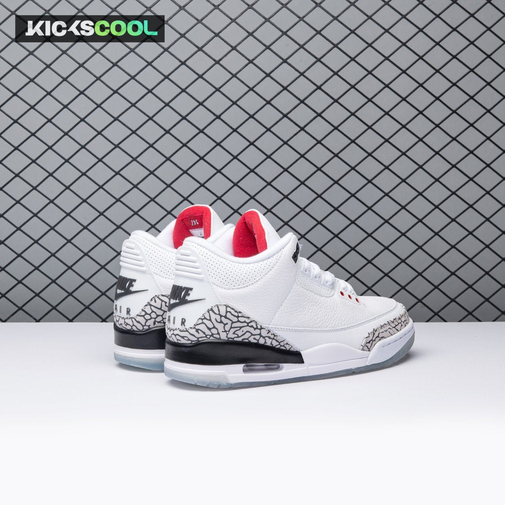 Jordan 3 Retro Free Throw Line White Cement 923096-101 Men's