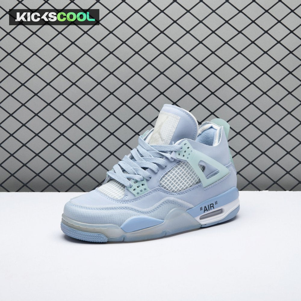 Jordan 4 x Off-White Blue Unisex
