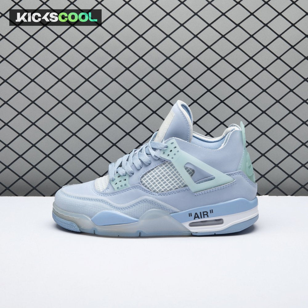 Jordan 4 x Off-White Blue Unisex