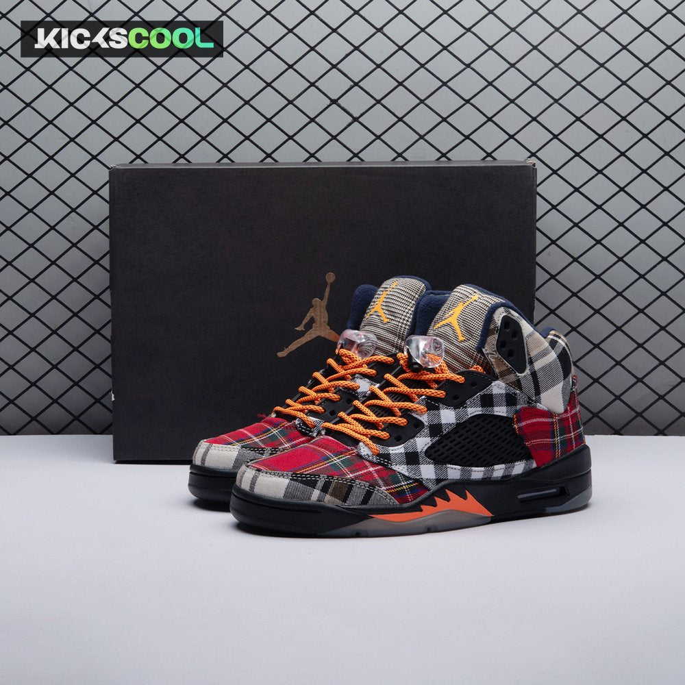 Jordan 5 Retro Plaid (GS) FD4814-008 Unisex