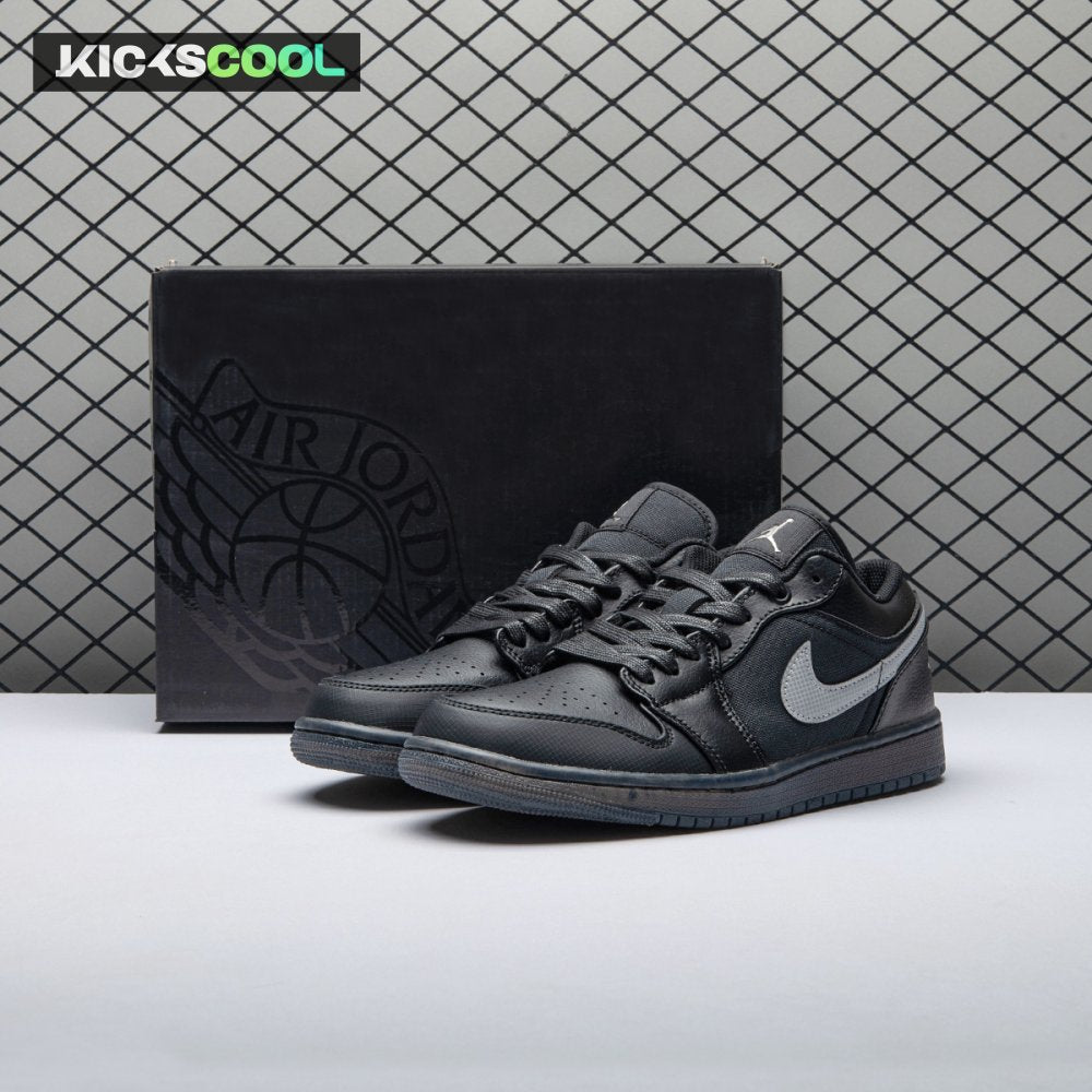 Jordan 1 Low Black White Dark Smoke Grey Unisex
