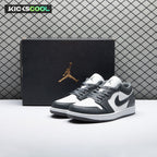 Jordan 1 Low Grey White 553558-044 Unisex