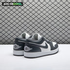 Jordan 1 Low Grey White 553558-044 Unisex