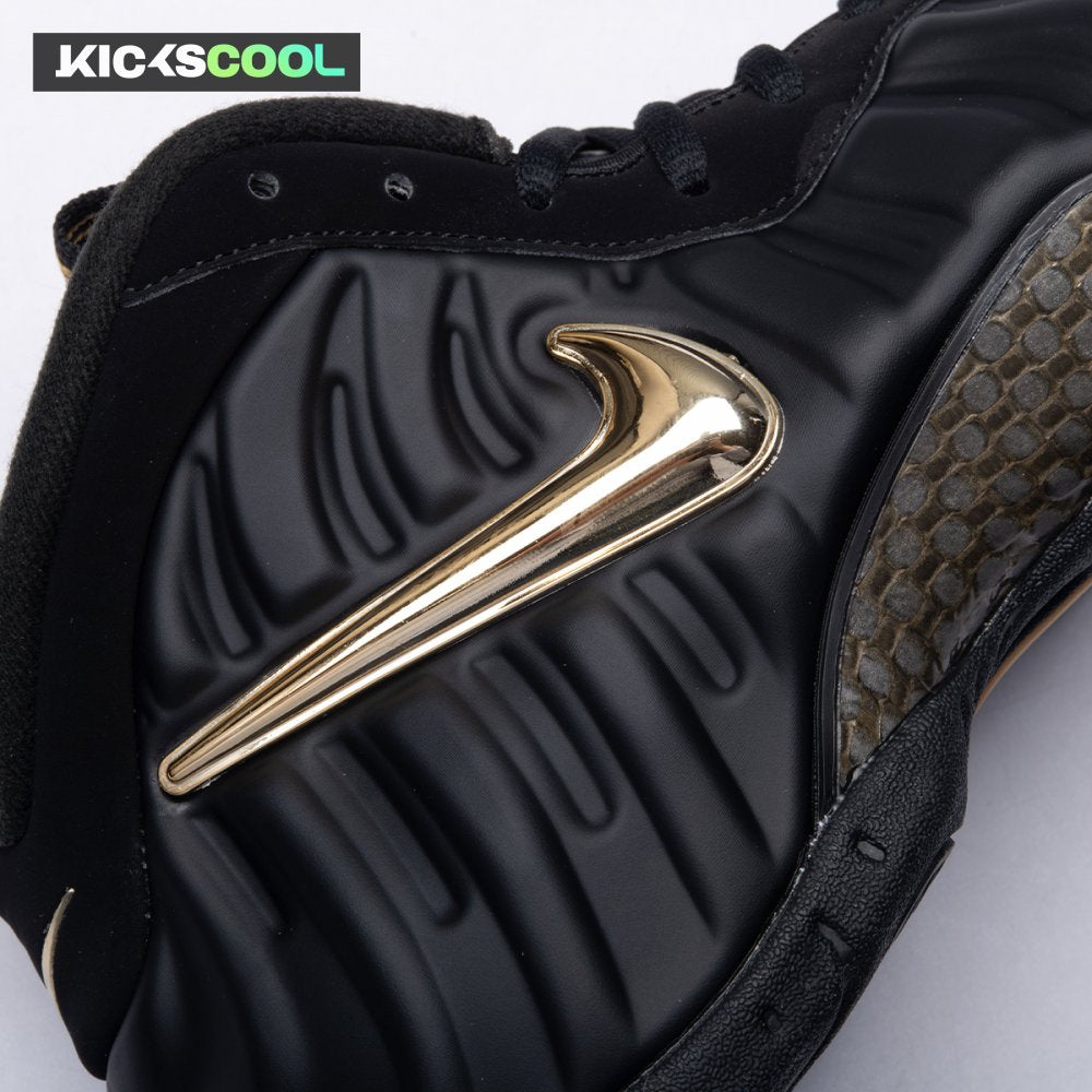 Nike Air Foamposite Pro Black Metallic Gold 624041-009 Unisex