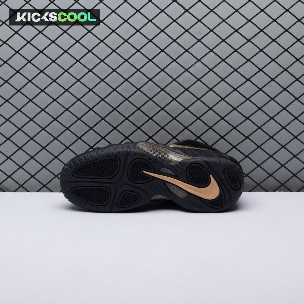 Nike Air Foamposite Pro Black Metallic Gold 624041-009 Unisex