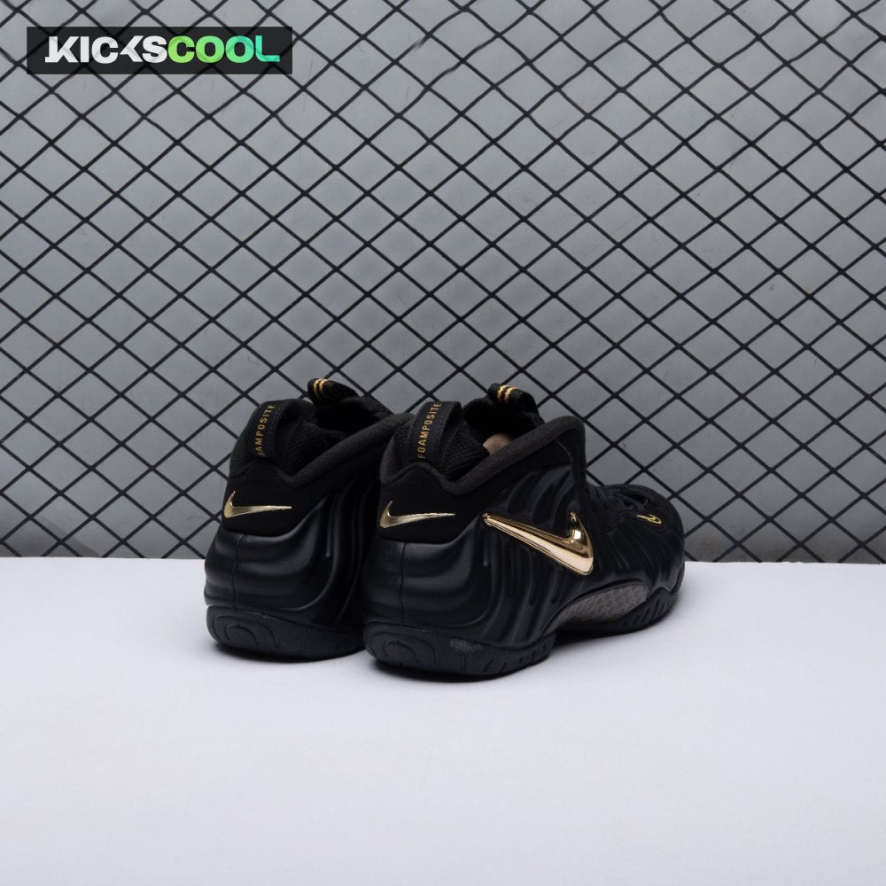 Nike Air Foamposite Pro Black Metallic Gold 624041-009 Unisex