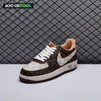 Nike Air Force 1 Low Monogram Brown Damier Azur Unisex (Special Box)