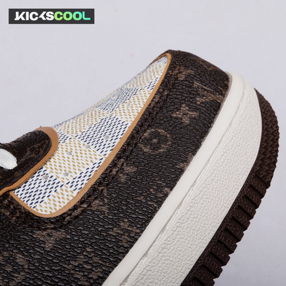 Nike Air Force 1 Low Monogram Brown Damier Azur Unisex (Special Box)