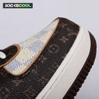 Nike Air Force 1 Low Monogram Brown Damier Azur Unisex (Special Box)
