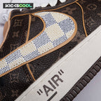 Nike Air Force 1 Low Monogram Brown Damier Azur Unisex (Special Box)