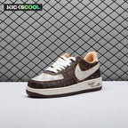 Nike Air Force 1 Low Monogram Brown Damier Azur Unisex