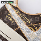 Nike Air Force 1 Low Monogram Brown Damier Azur Unisex
