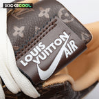 Nike Air Force 1 Low Monogram Brown Damier Azur Unisex