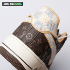 Nike Air Force 1 Low Monogram Brown Damier Azur Unisex