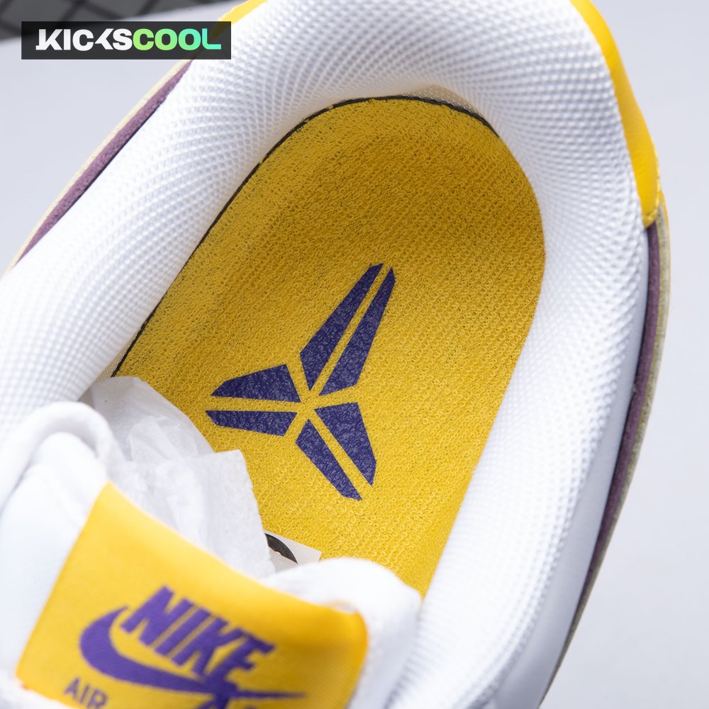 Nike Air Force 1 Low Retro QS Kobe Bryant Lakers Home FZ1151-100 Unisex
