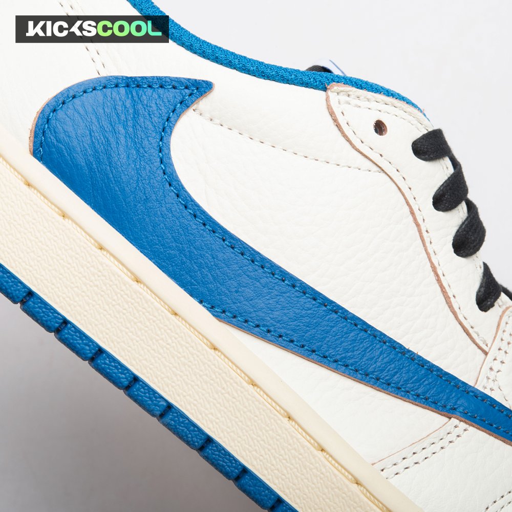 Jordan 1 Retro Low OG SP Fragment x Travis Scott Sail Military Blue DM7866-104 Unisex