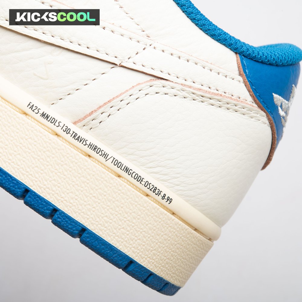 Jordan 1 Retro Low OG SP Fragment x Travis Scott Sail Military Blue DM7866-104 Unisex