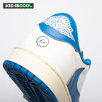 Jordan 1 Retro Low OG SP Fragment x Travis Scott Sail Military Blue DM7866-104 Unisex