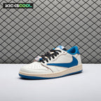 Jordan 1 Retro Low OG SP Fragment x Travis Scott Sail Military Blue DM7866-104 Unisex