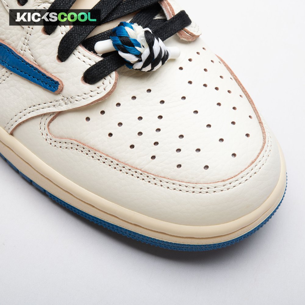 Jordan 1 Retro Low OG SP Fragment x Travis Scott Sail Military Blue DM7866-104 Unisex